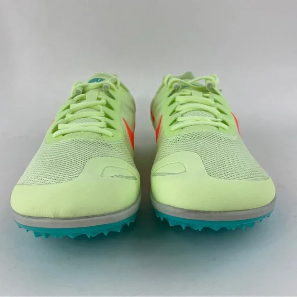 Nike Zoom Rival D 10 Volt Green Men's Track Spikes Shoes With Bag & Tool - Picture 11 of 12